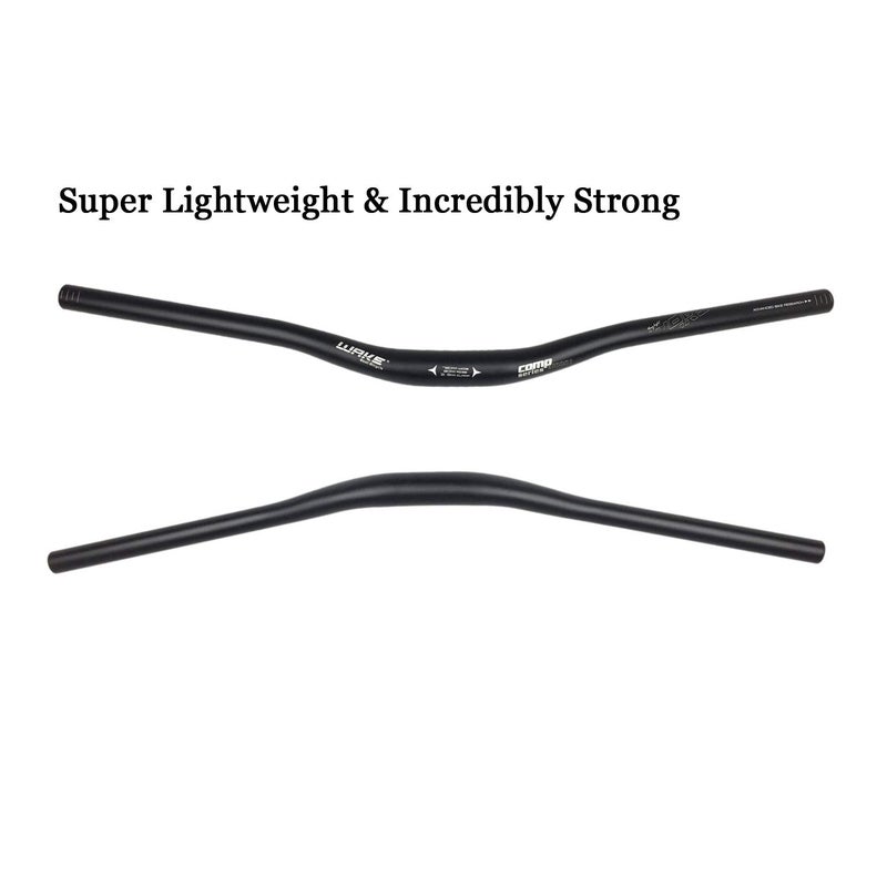 BNVB Wake 31.8mm MTB Mountain Bike Handlebar, Aluminum Alloy Mountain Bike Bicycle Riser Handlebar Extra Long 720/780mm with Paint Matte Surface (Black, 780mm) - Image 3